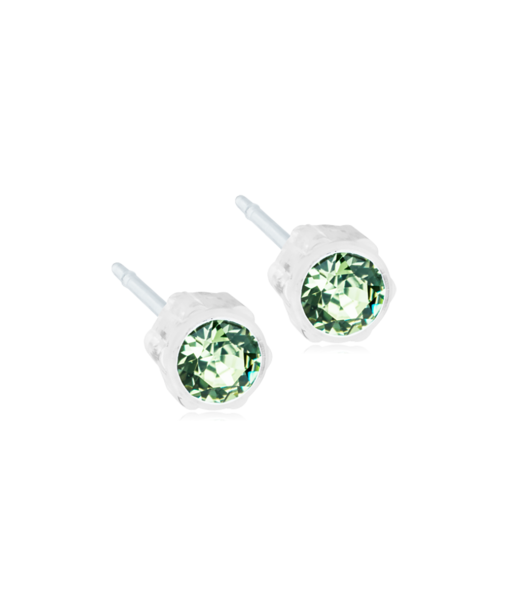 Medical Plastic Crystal Earrings 4mm