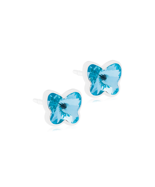 Medical Plastic Butterfly Earrings 5mm