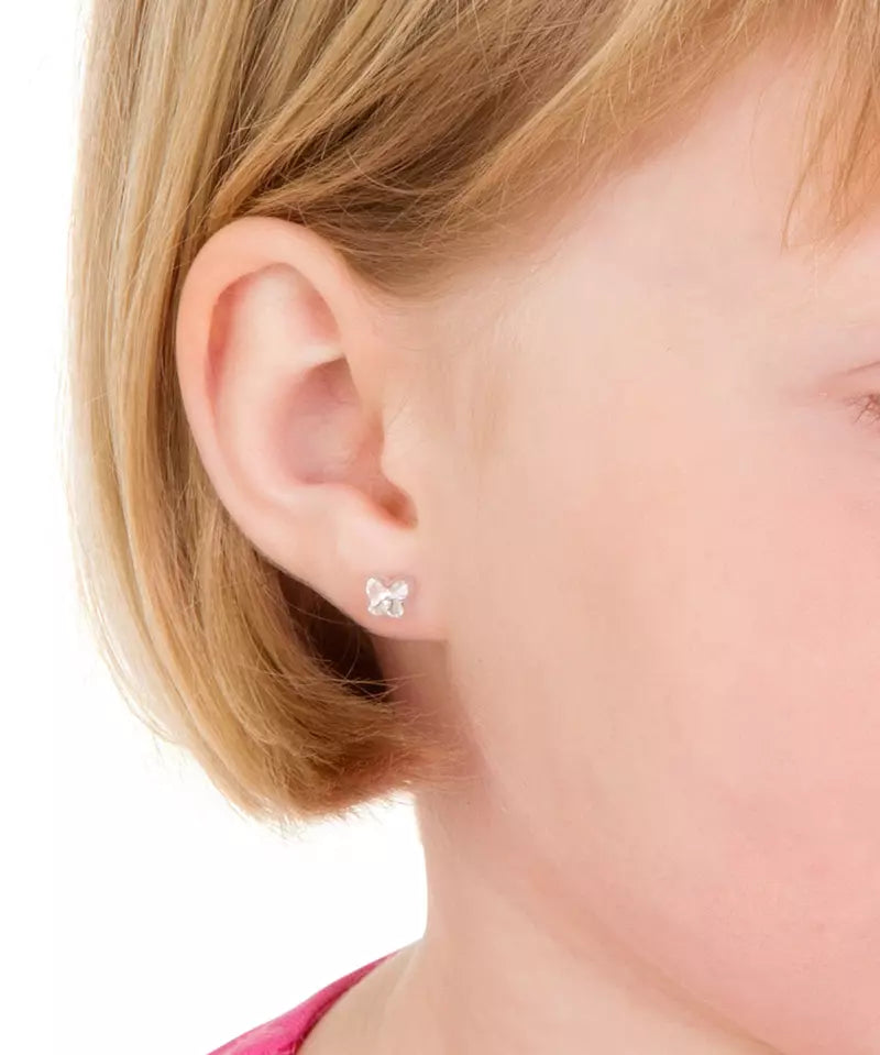 Medical Plastic Butterfly Earrings 5mm