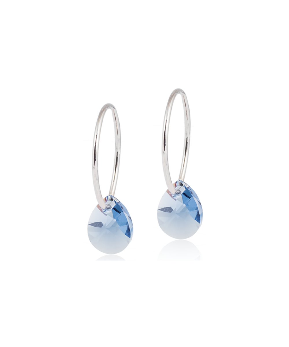 Natural Titanium Drop Pendant Earrings 8mm