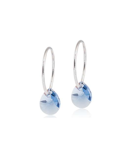 Natural Titanium Drop Pendant Earrings 8mm