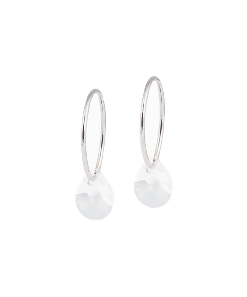 Natural Titanium Drop Pendant Earrings 8mm