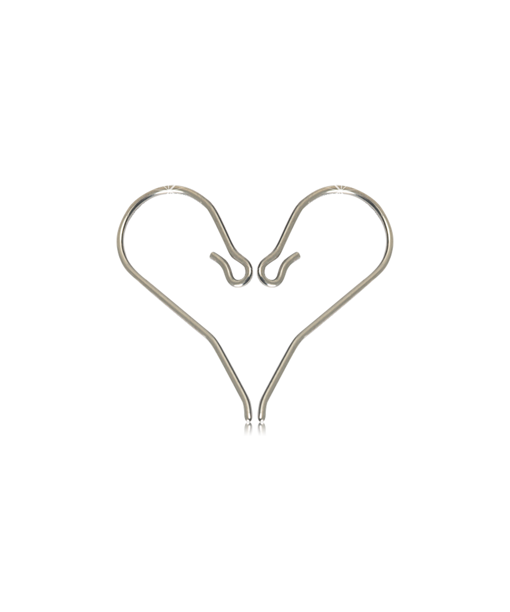 Natural Titanium Safety Ear Hooks