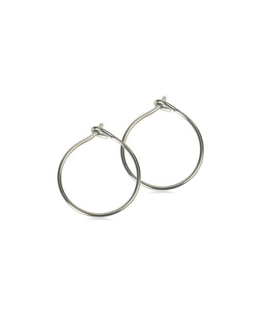 Natural Titanium Safety Ear Rings