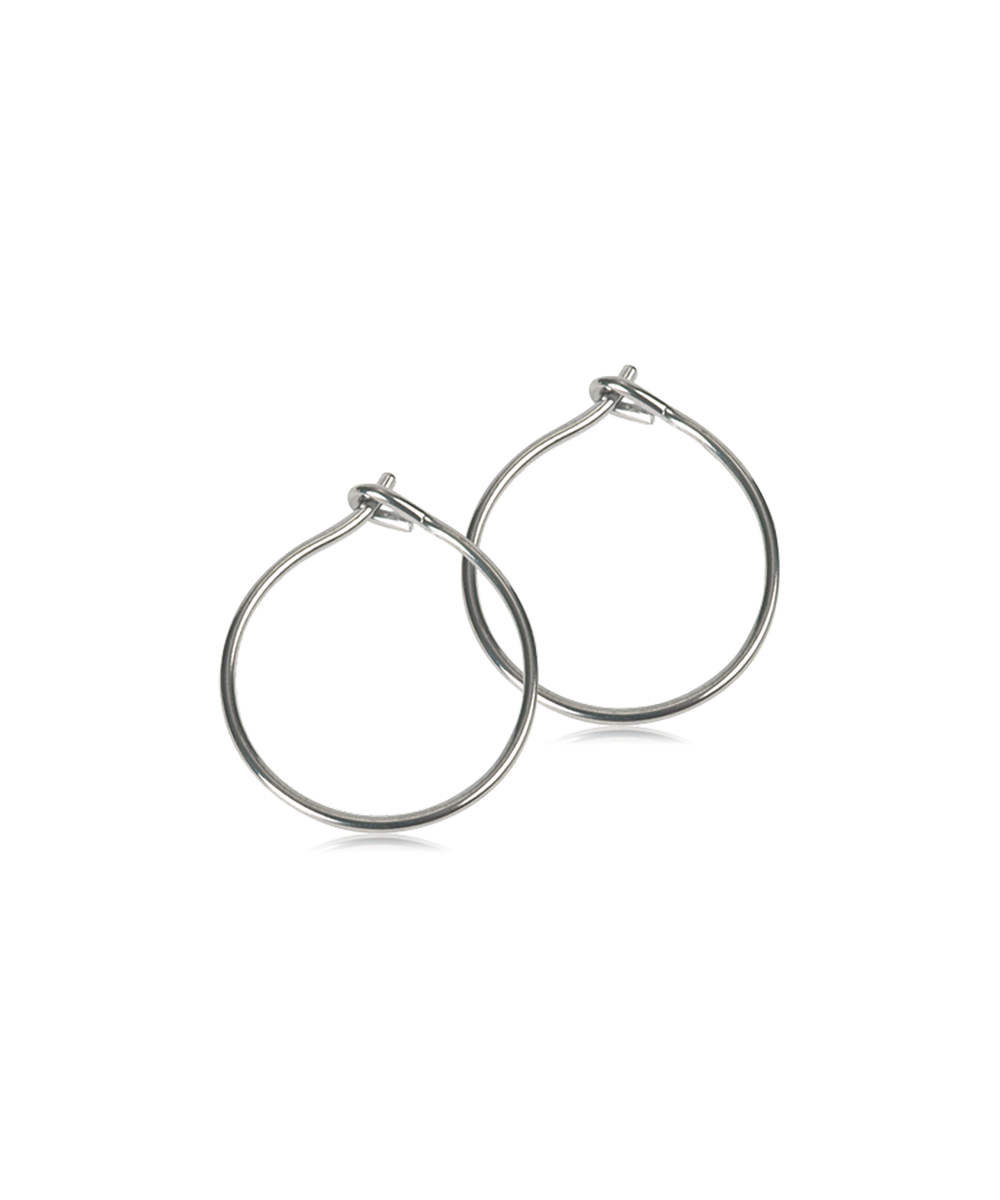 Natural Titanium Safety Ear Rings