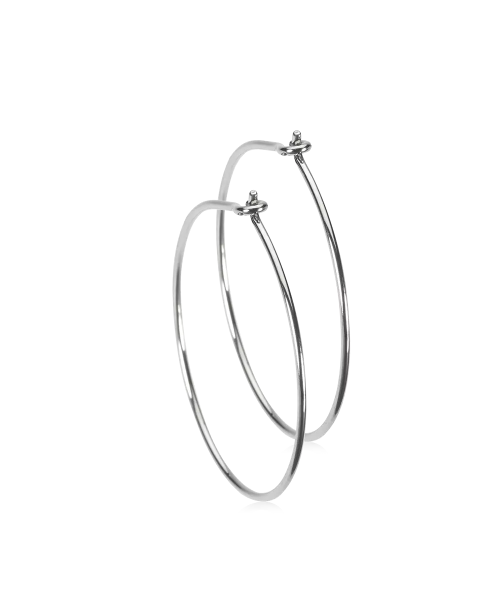 Natural Titanium Safety Ear Rings
