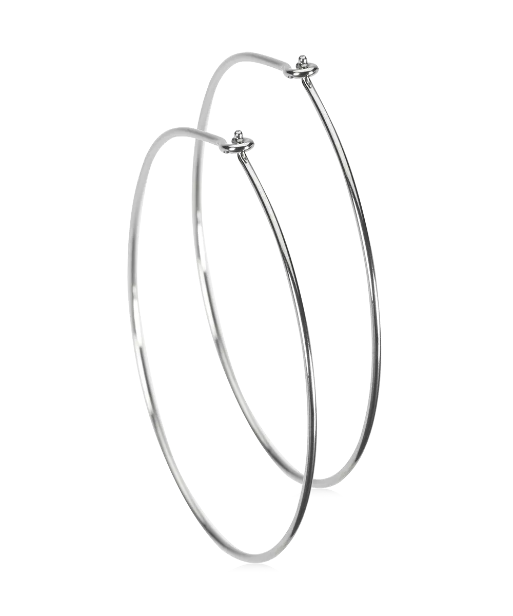 Natural Titanium Safety Ear Rings