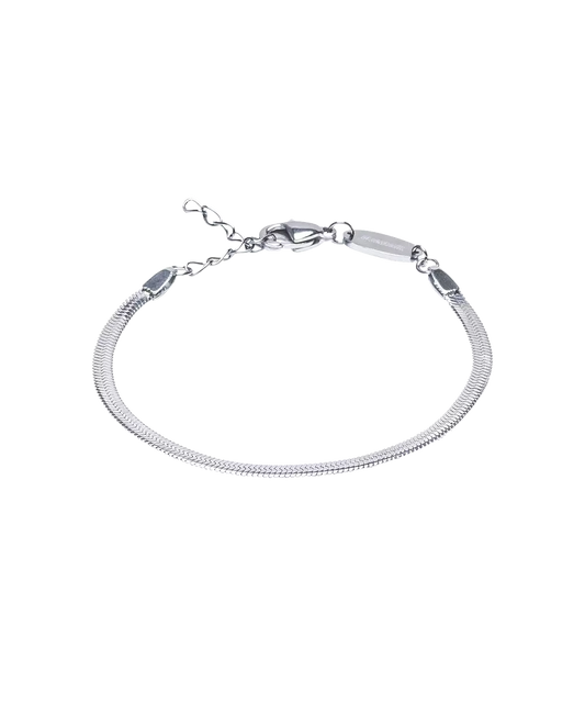 Silver Titanium Plain Bracelet 2.5mm