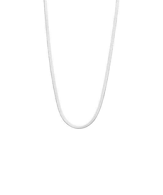 Silver Titanium Plain Necklace 2.5mm