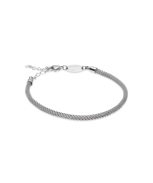 Silver Round Mesh Bracelet 2.5mm
