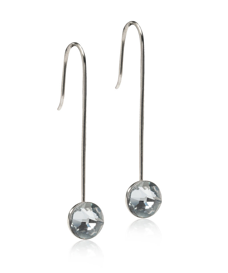 Natural Titanium Straight Pendant Bezel 8mm