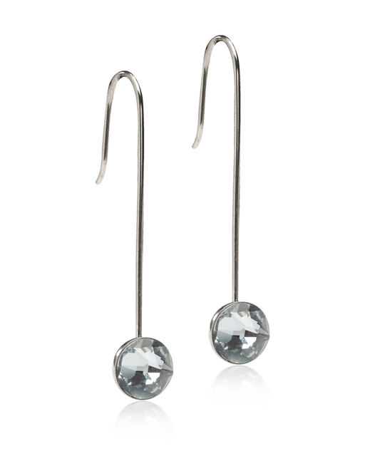 Natural Titanium Straight Pendant Bezel 8mm