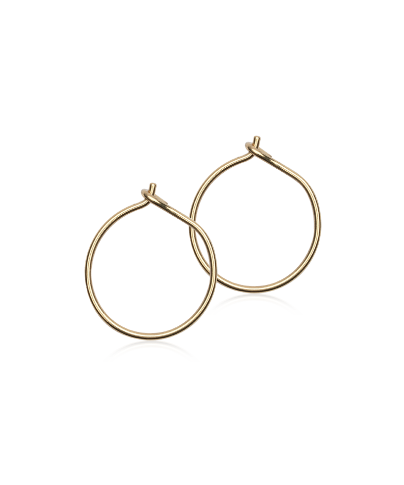 Gold Titanium Safety Ear Rings