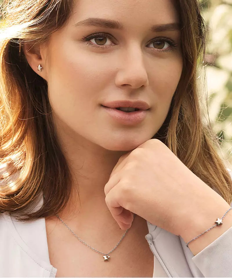 Silver Star Bracelet 8mm