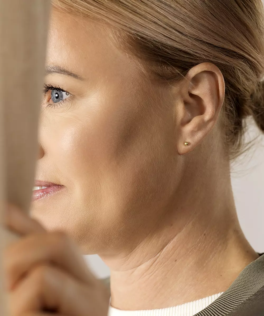 Gold Titanium Ball Earrings 3mm