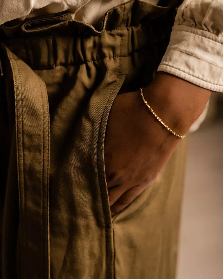 Gold Ball Bracelet 2.5mm