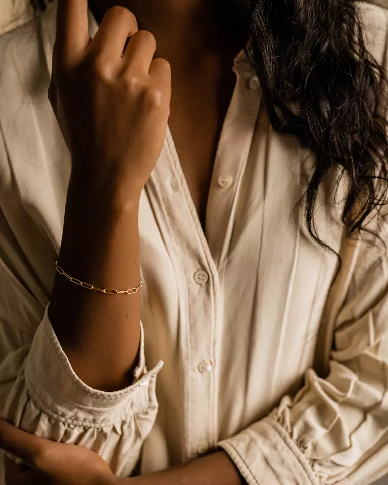 Gold Link Bracelet 3.5mm