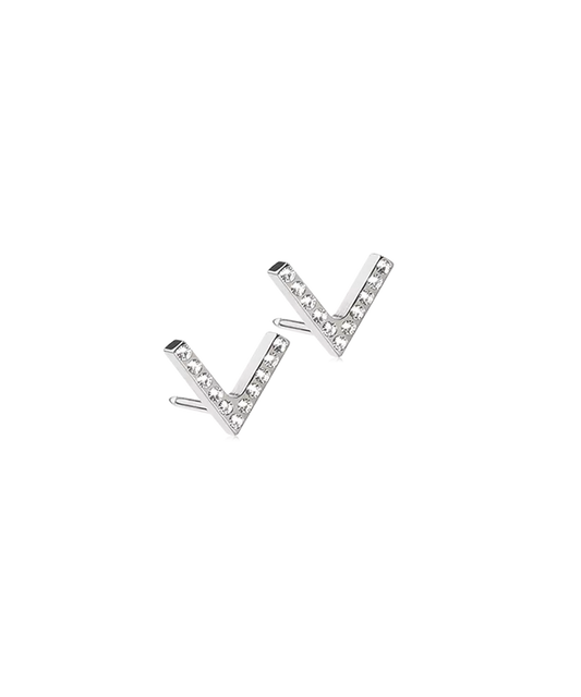 Natural Titanium Brilliance V Earring