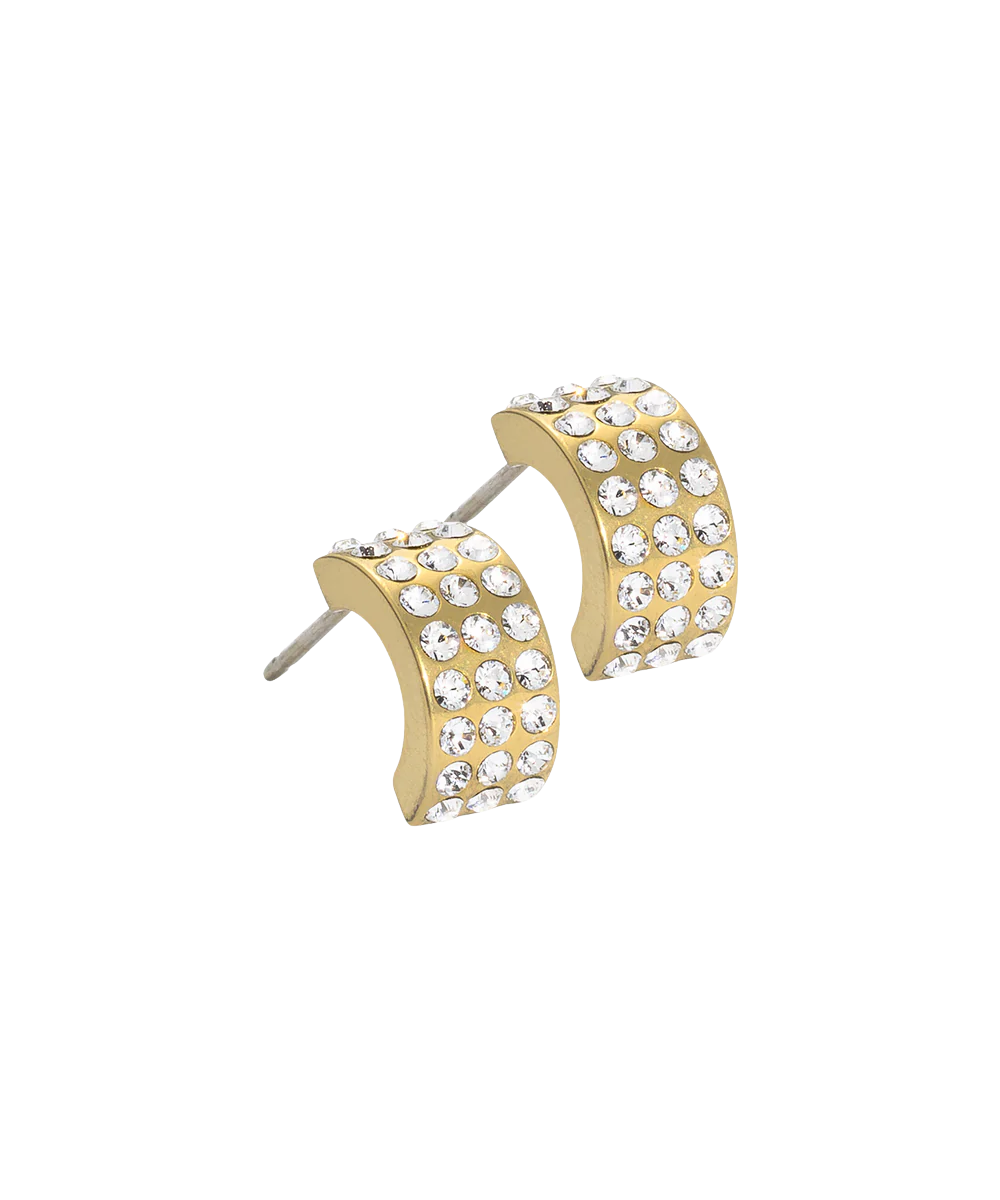 Gold Titanium Pendant Grand Brilliance Curved 10mm