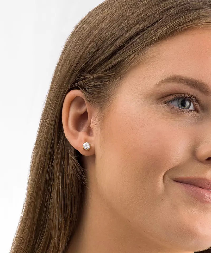 Titanium cubic sales zirconia earrings