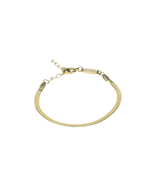 Gold Titanium Plain Bracelet 2.5mm