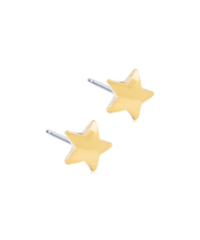 Load image into Gallery viewer, Gold Titanium Star Earrings
