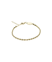 Load image into Gallery viewer, Gold Titanium Twist Bracelet 2.5mm
