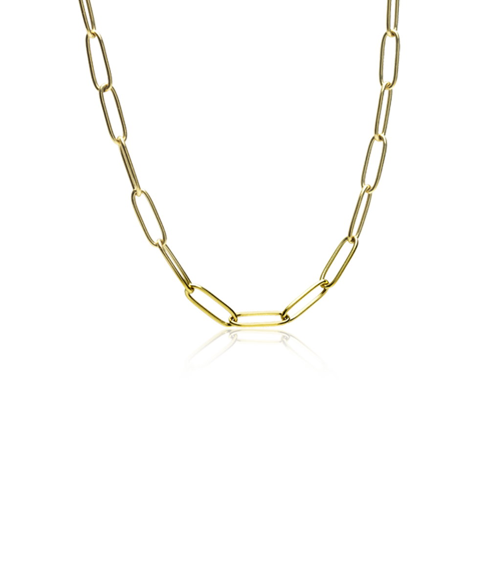 Gold Titanium Link Necklace