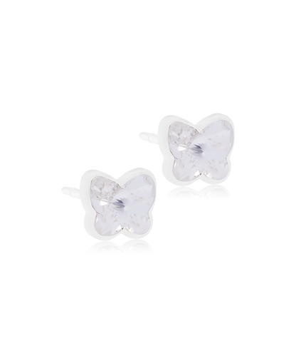 Medical Plastic Butterfly Earrings 5mm