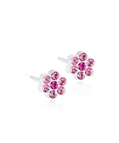 Medical Plastic Daisy Earrings 5mm