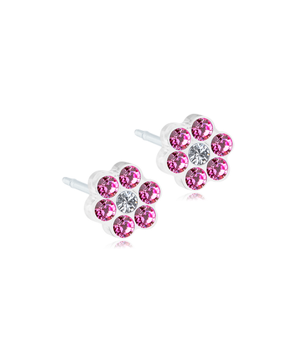 Medical Plastic Daisy Earrings 5mm