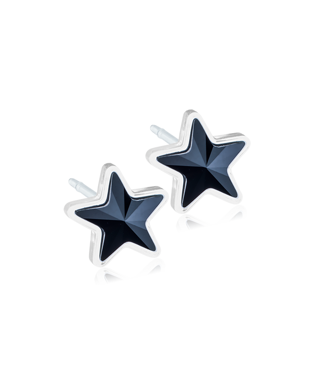 Medical Plastic Star Earrings 6mm