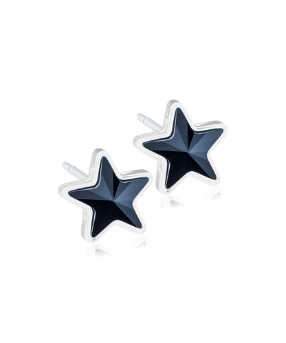 Medical Plastic Star Earrings 6mm