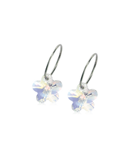 Load image into Gallery viewer, Natural Titanium Flower Pendant Earrings 12mm
