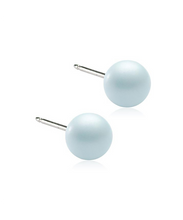 Load image into Gallery viewer, Natural Titanium Pastel Pearl Earrings 6mm
