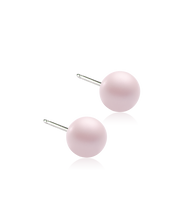 Load image into Gallery viewer, Natural Titanium Pearl Earrings 6mm
