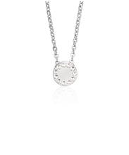 Load image into Gallery viewer, Silver Brilliance Puck 8mm Crystal Necklace
