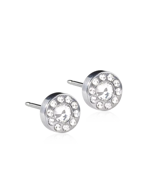 Silver Titanium Brilliance Halo 8mm