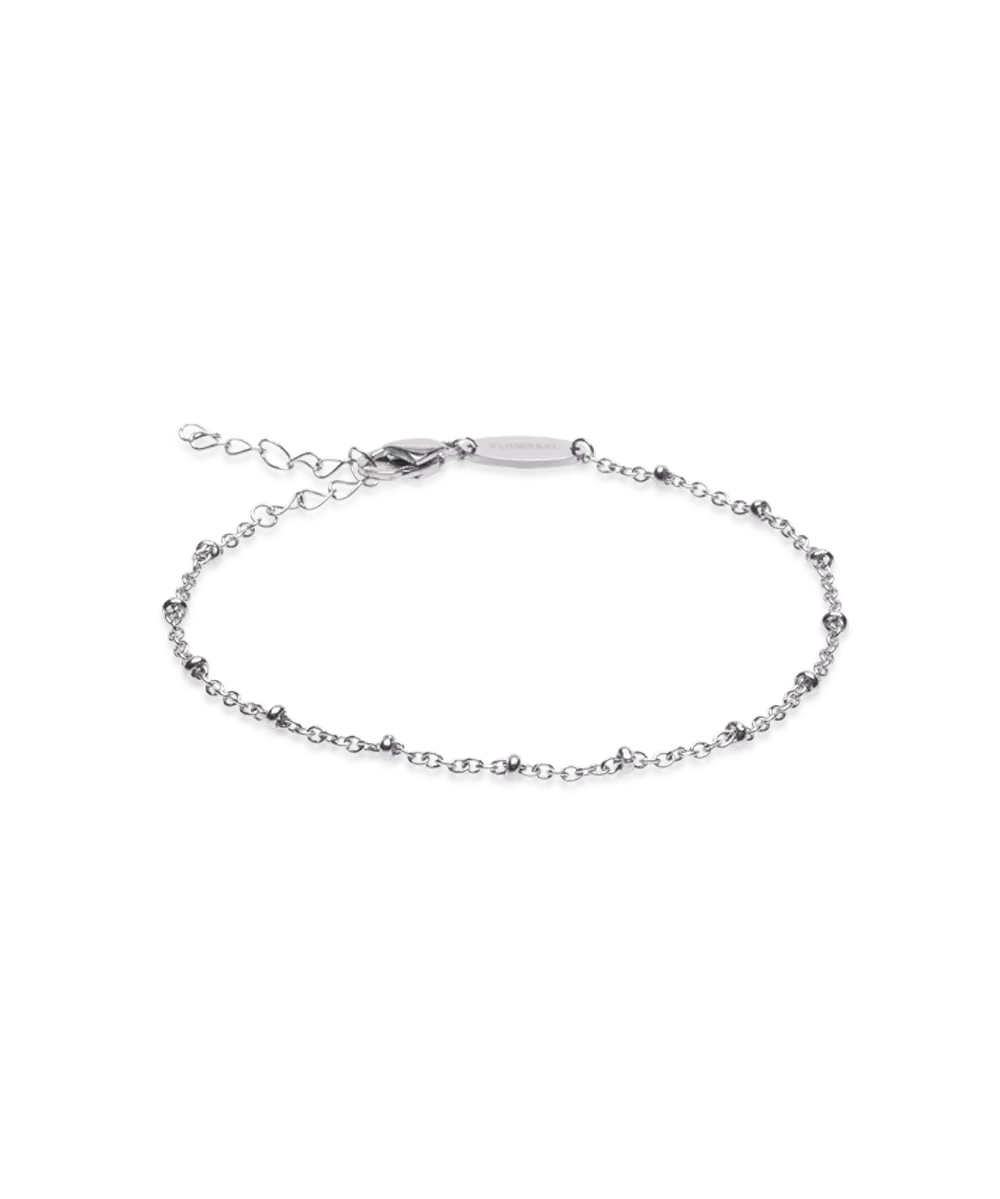 Silver Titanium Ball Bracelet 2.5mm