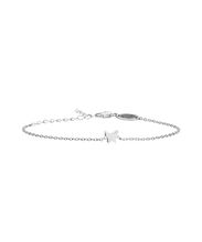 Load image into Gallery viewer, Silver Titanium Butterfly Bracelet 8mm
