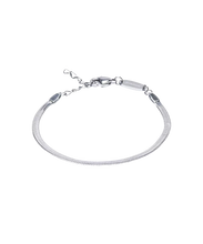 Load image into Gallery viewer, Silver Titanium Plain Bracelet 2.5mm
