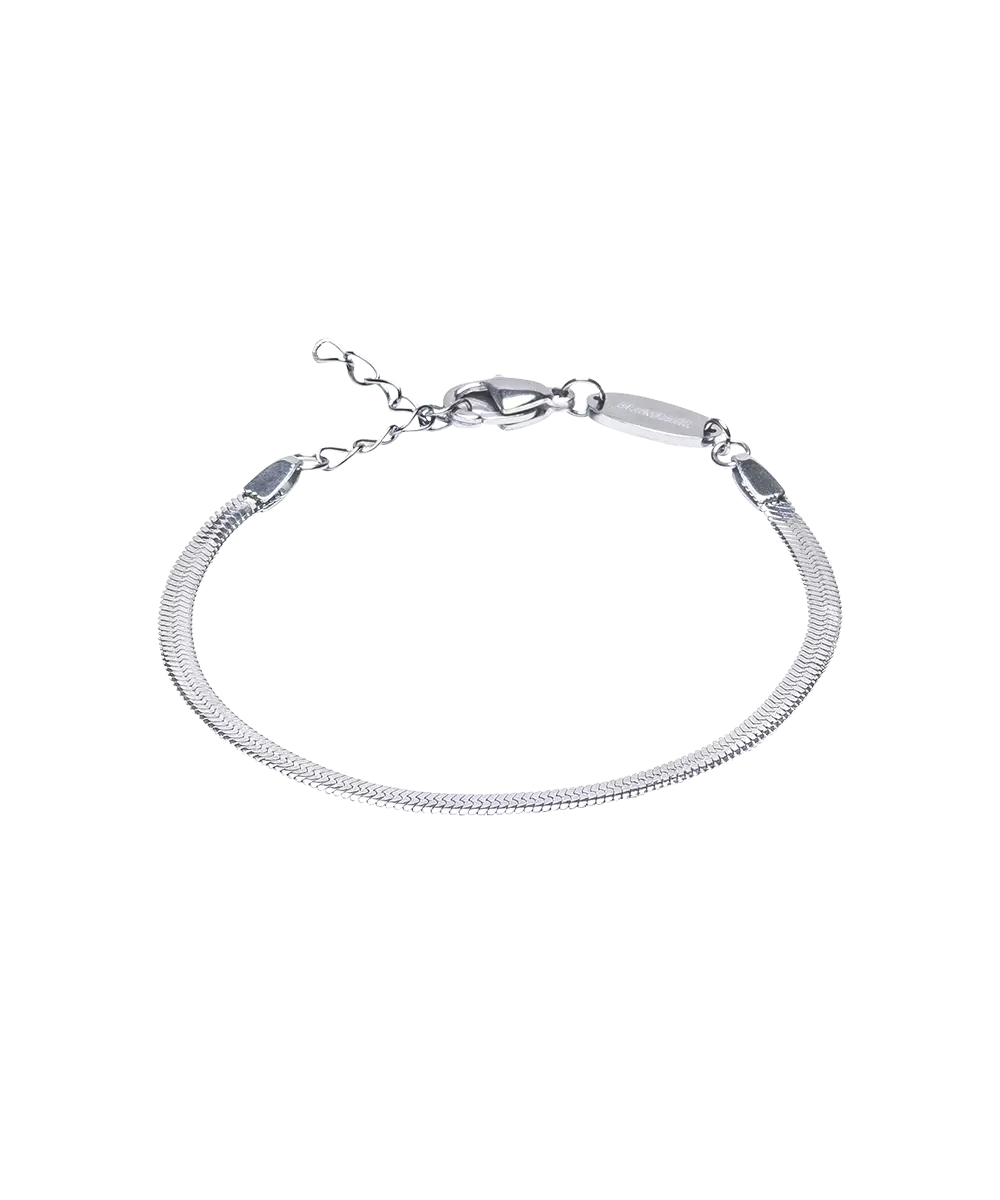 Silver Titanium Plain Bracelet 2.5mm