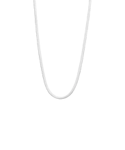 Load image into Gallery viewer, Silver Titanium Plain Necklace 2.5mm
