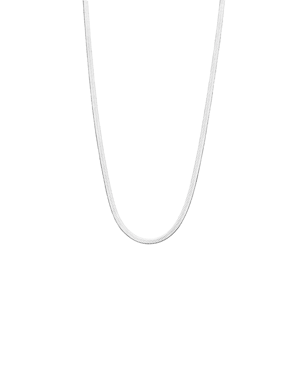 Silver Titanium Plain Necklace 2.5mm
