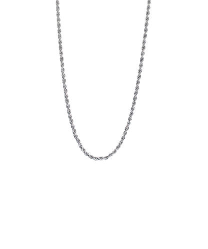 Silver Titanium Twist Necklace 2.5mm