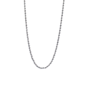 Load image into Gallery viewer, Silver Titanium Twist Necklace 2.5mm
