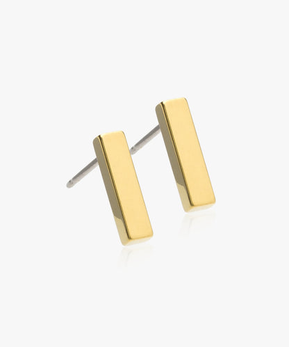 Gold Titanium Pendant Plain Straight 10mm
