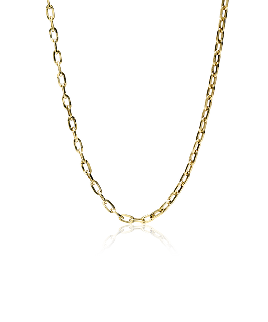 Gold Medium Link Necklace 52 cm