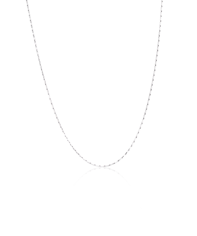 Silver Flat Chain Necklace