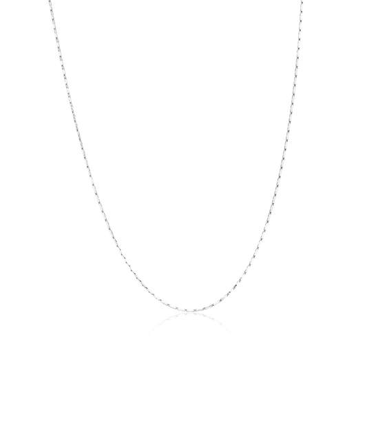 Silver Flat Chain Necklace